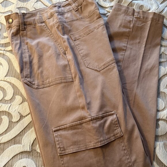 wild fable Pants - Wild Fable Women's Cargo Pants Canvas Twill Brown Pockets Size Extra Small EUC